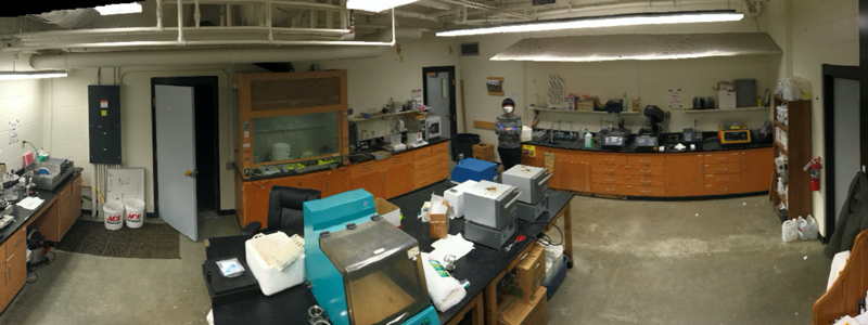 Photo of the Sample Prep lab