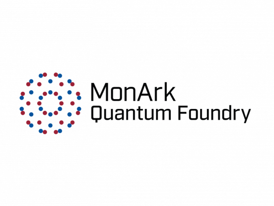 MonArk logo a depiction of quantum dots