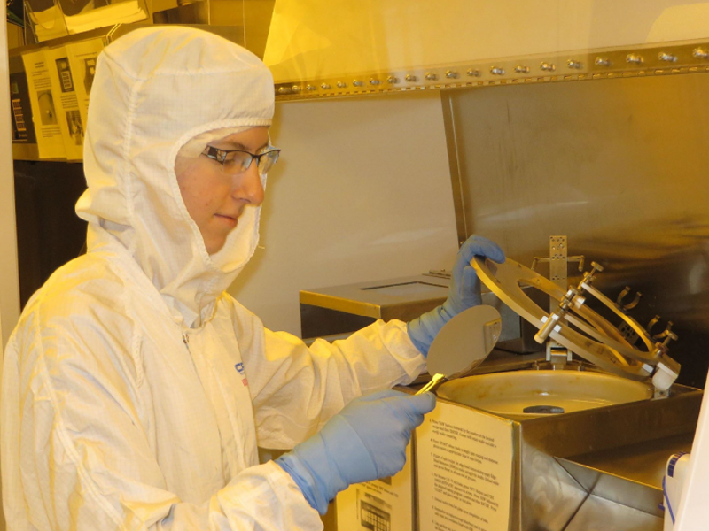 student working in lab photo 1