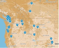 Map of NWNLA participating institutions