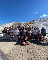 Upward Bound students in Yellowstone Park